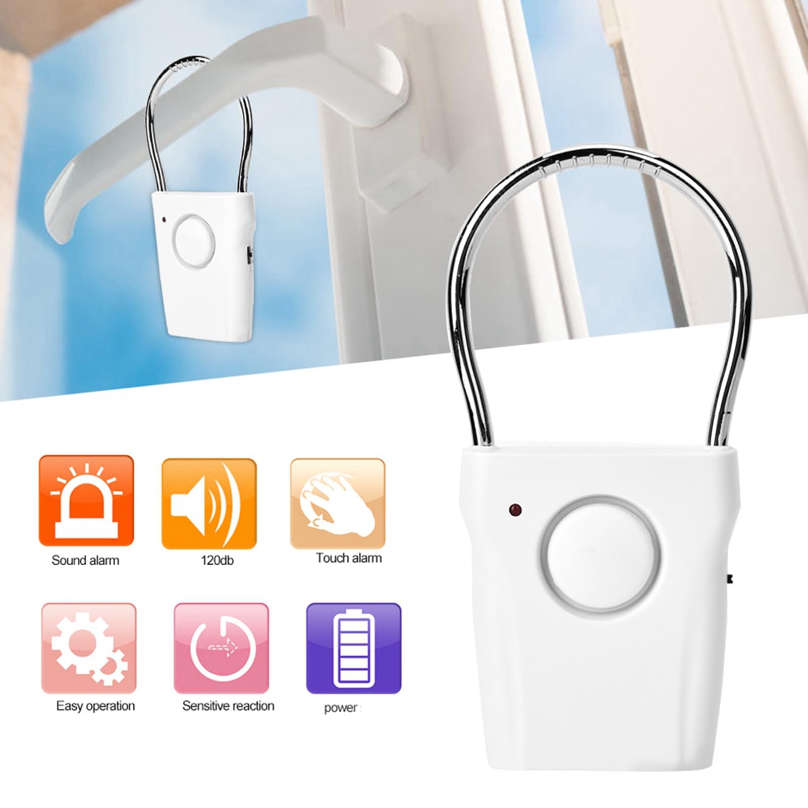 AOWINHIT Allarme Porta Sensore Vibrazione 120 dB