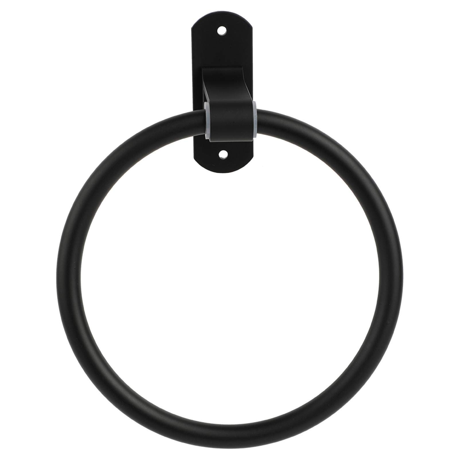 Kuuleyn Porta Asciugamani Anello Nero Rotondo da Parete