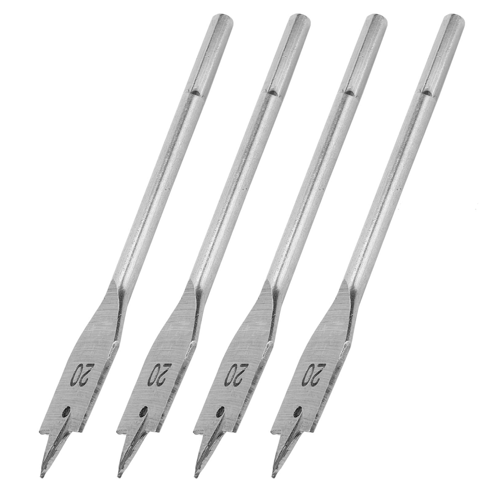 Kuuleyn Set 4 Punte a Paletta Legno 20 mm Acciaio