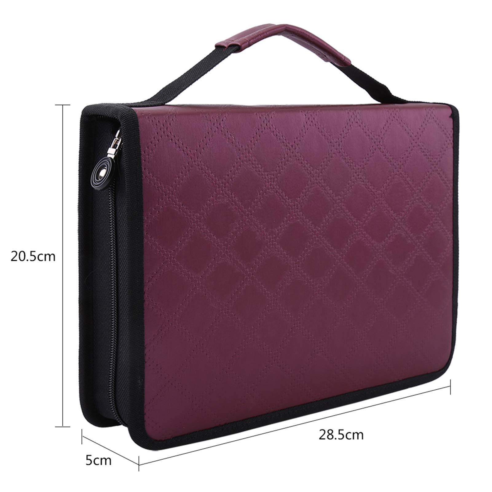 Hapivida astuccio matite 150 posti PU viola con maniglia