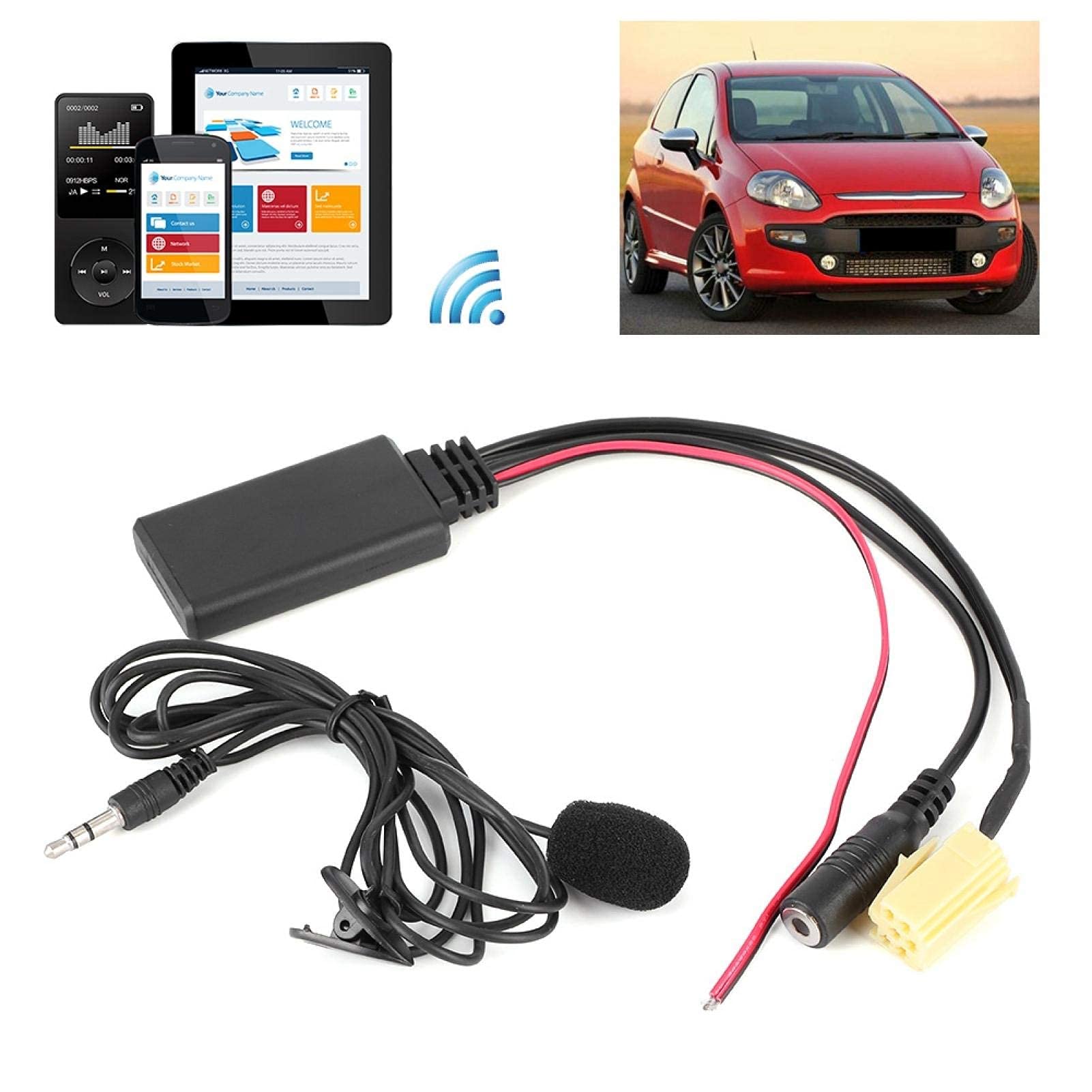 Kuuleyn Adattatore Bluetooth Auto AUX Microfono Alfa