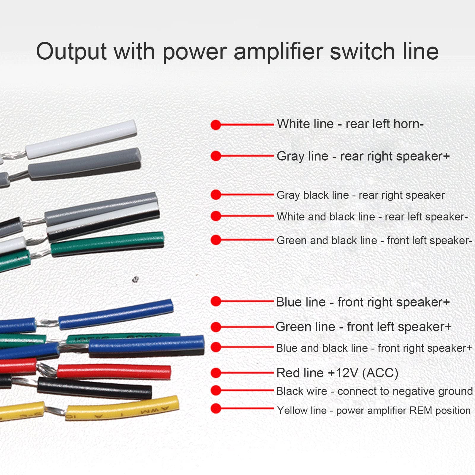 AOWINHIT Convertitore impedenza 12V 4 canali per auto