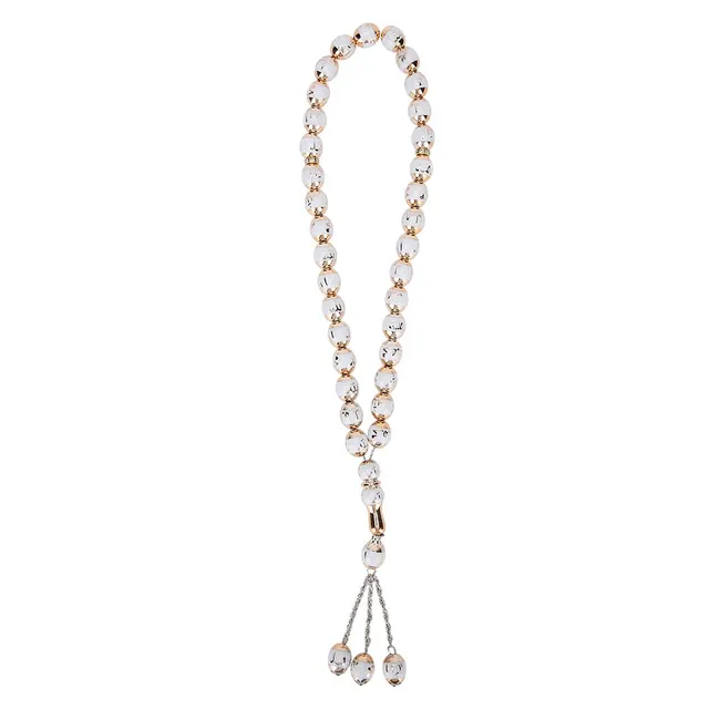 Hapivida Rosario Islamico bracciale preghiera bianco