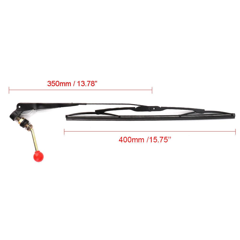 KEMIMOTO Tergicristallo Manuale UTV 16" 1 Pezzo Universale