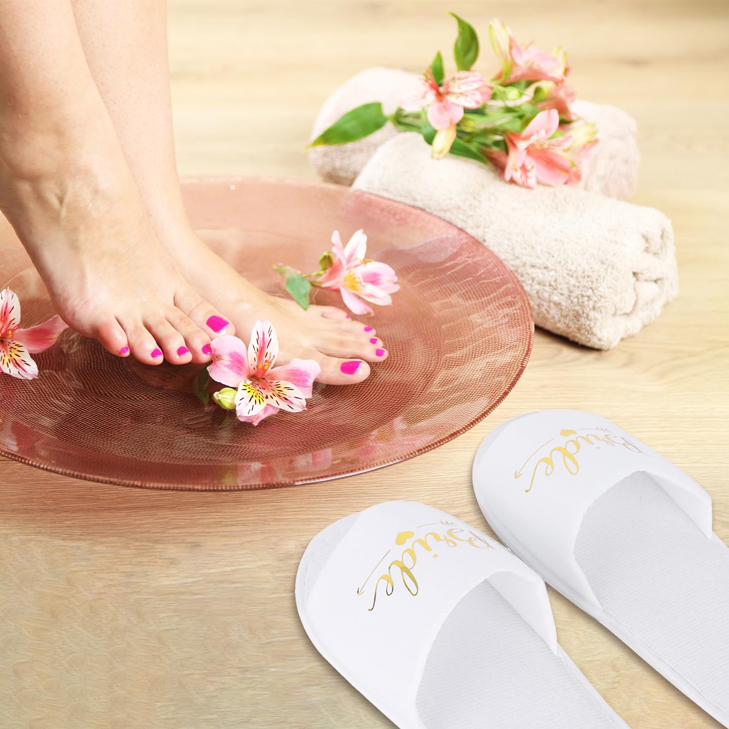 Hapivida Pantofole Hotel Bianche Sposa 1 da 5 Paia