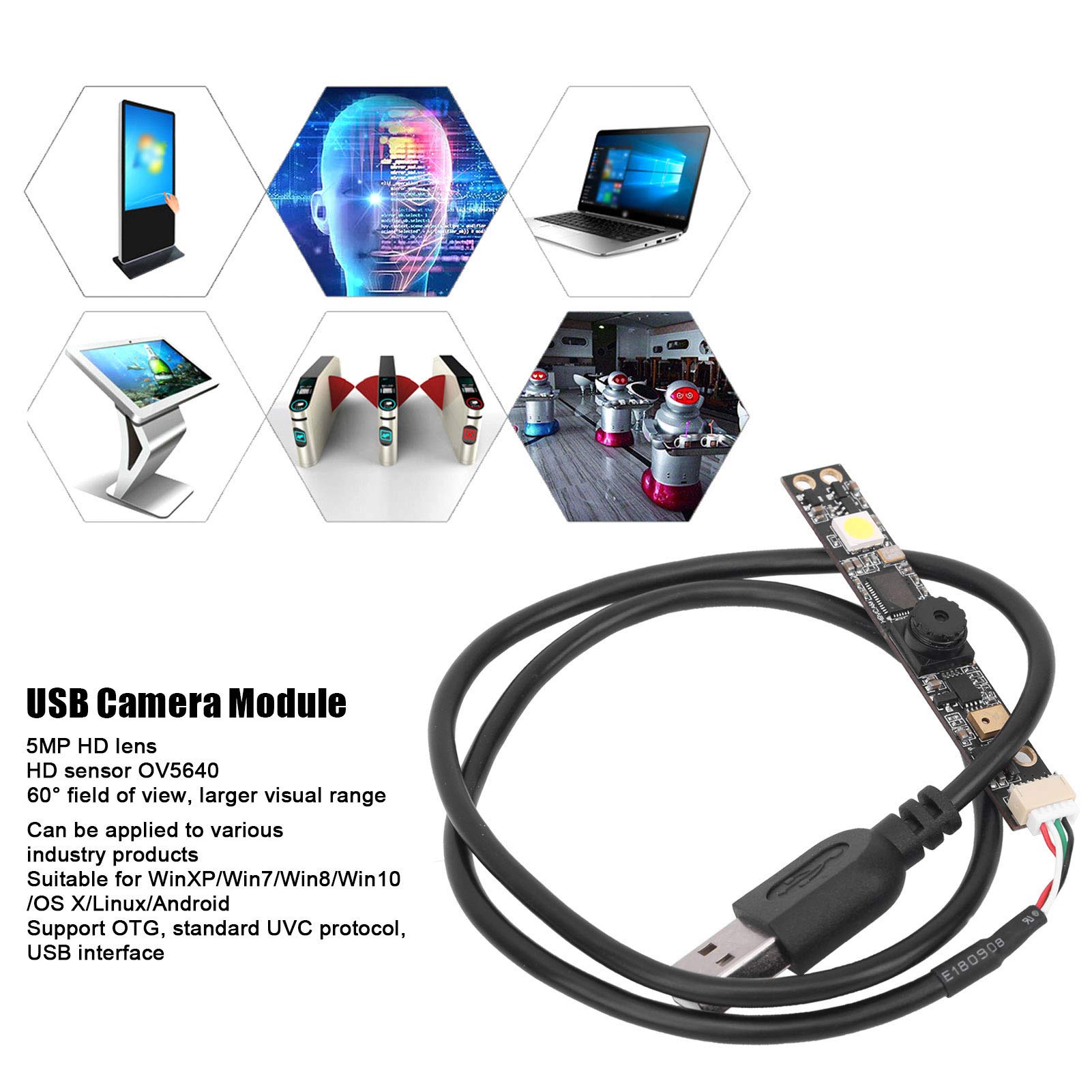 Kuuleyn HBV-1825 FF modulo fotocamera USB HD 5MP