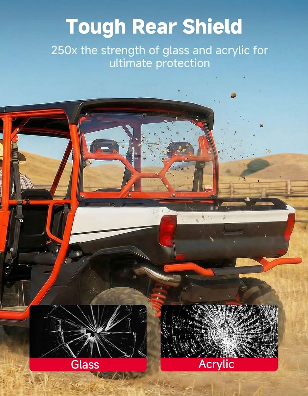 KEMIMOTO Fugleman UT10 parabrezza posteriore policarbonato