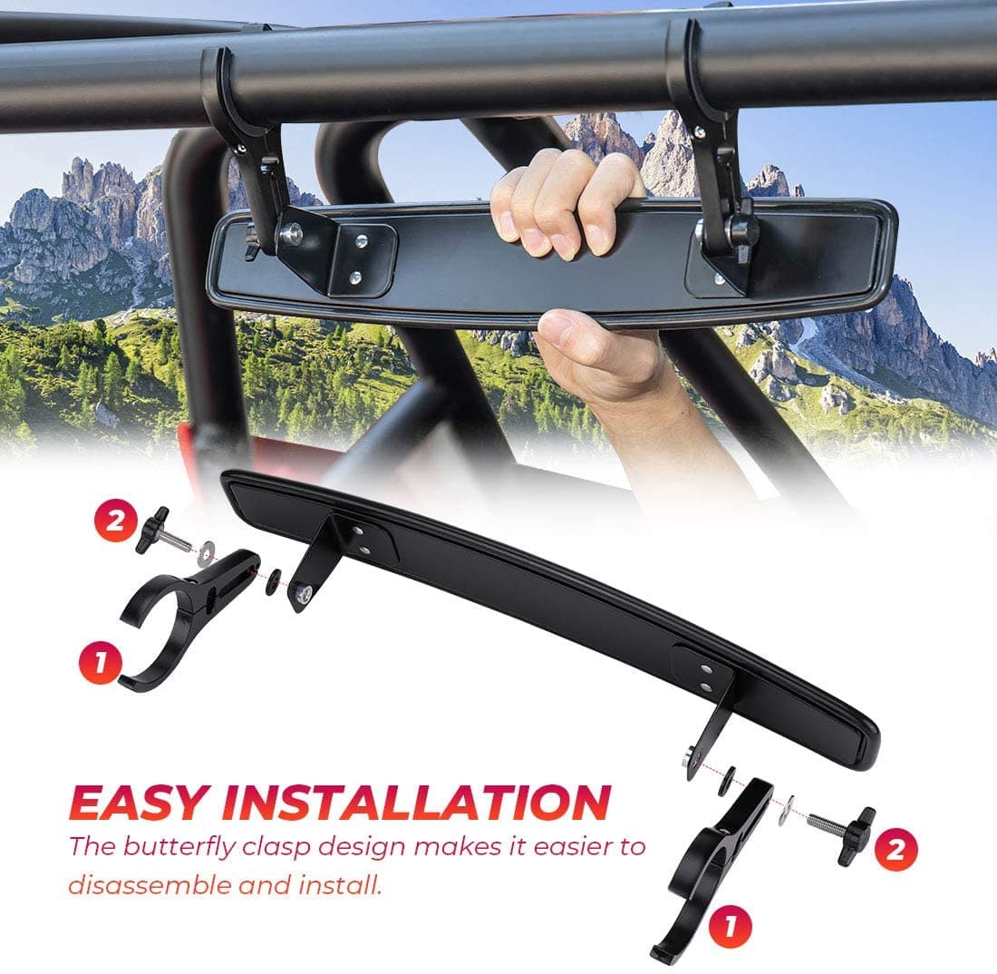 KEMIMOTO BZH0221-02 Specchi UTV 3 Pezzi Antiriflesso