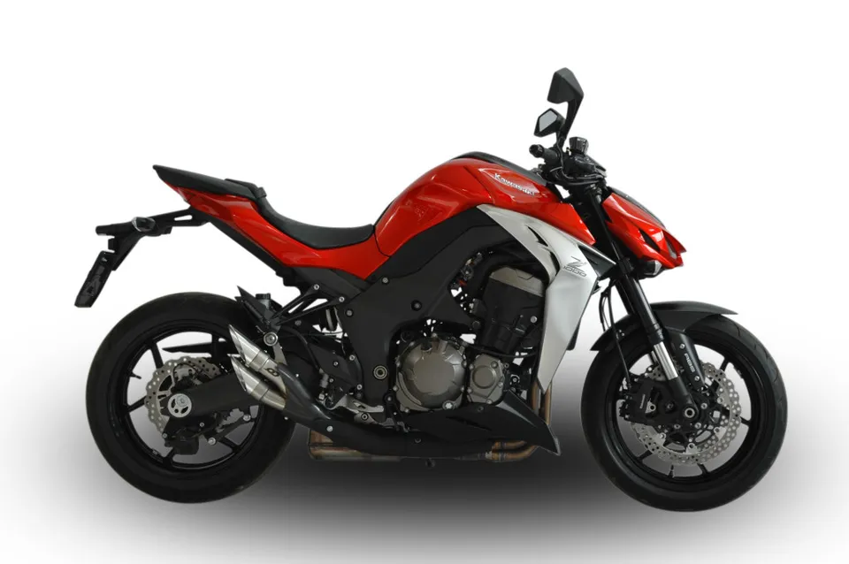 QD Exhaust Power-Gun Silenziatore Scarico Z1000 Silver/Dark