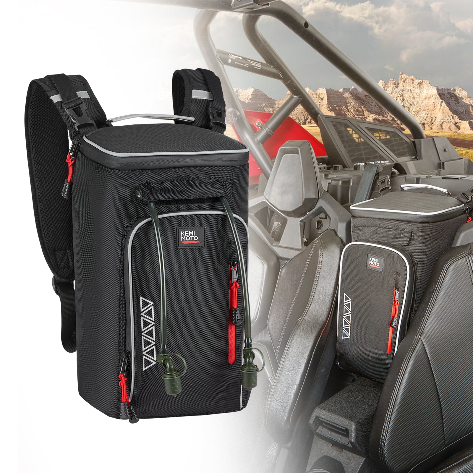Kemimoto RZR Pro XP 4 borse set cargo + portiere 1680D