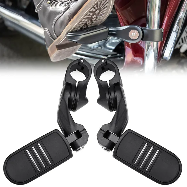 KEMIMOTO F1802-00402 pedane poggiapiedi moto nere 32 mm