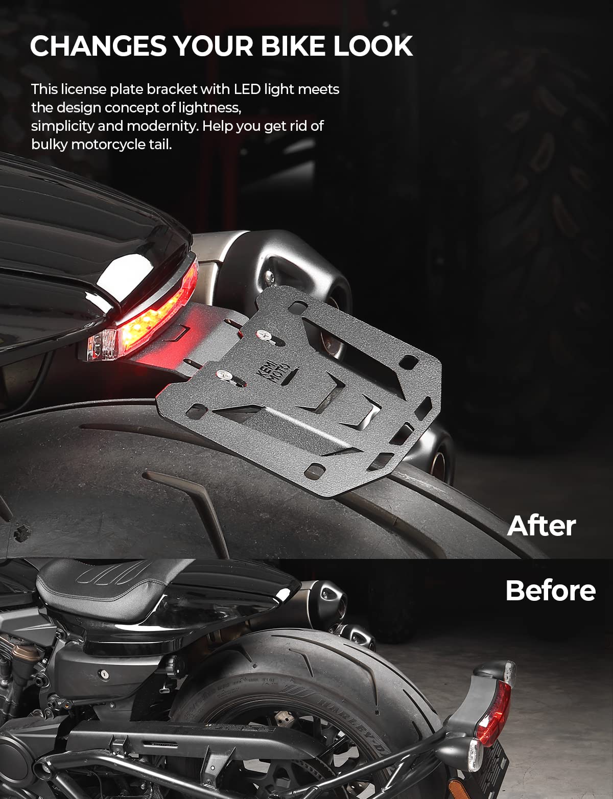 KEMIMOTO Portatarga Moto LED Sportster S RH1250