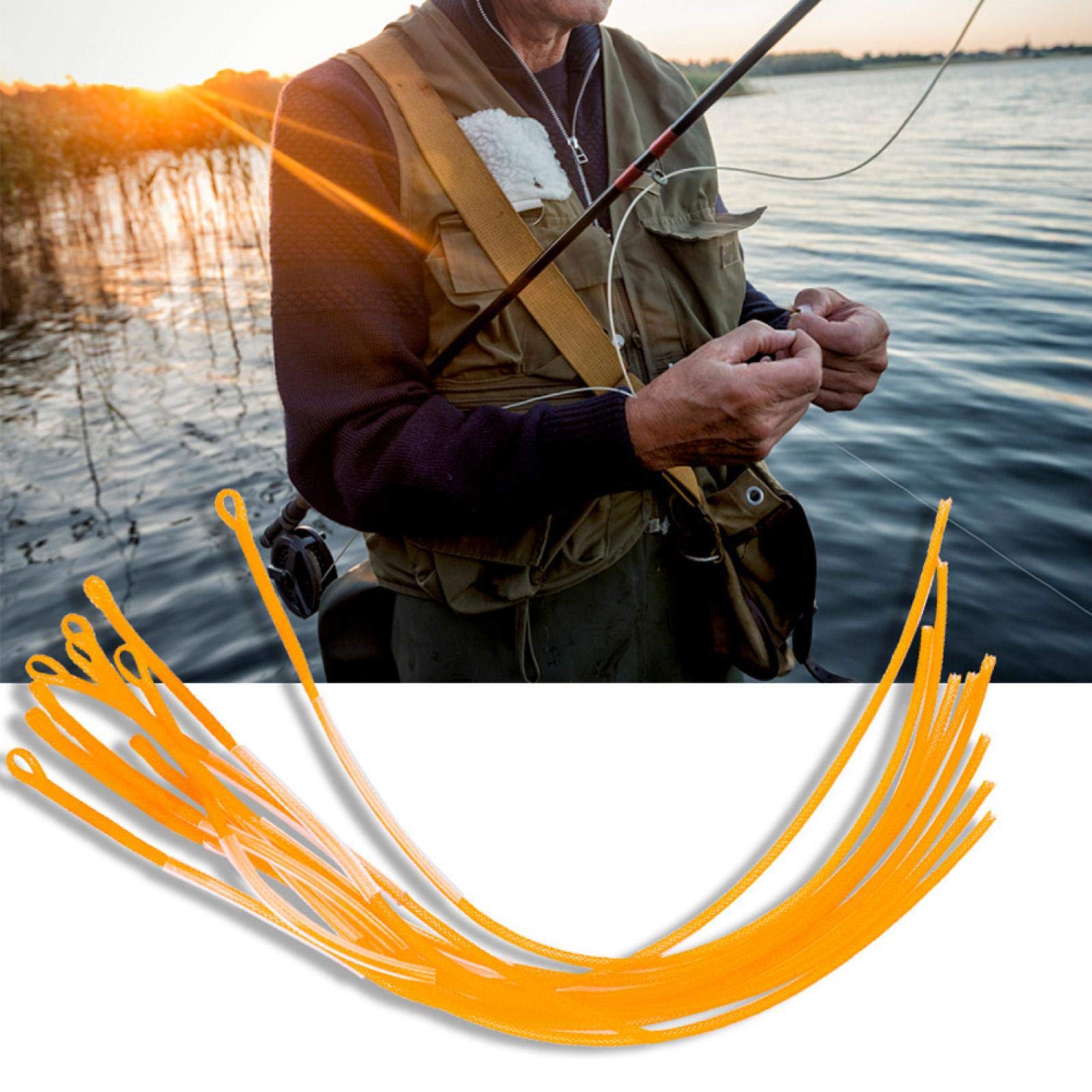 Kuuleyn connettori pesca a mosca 10 pezzi giallo 30LB