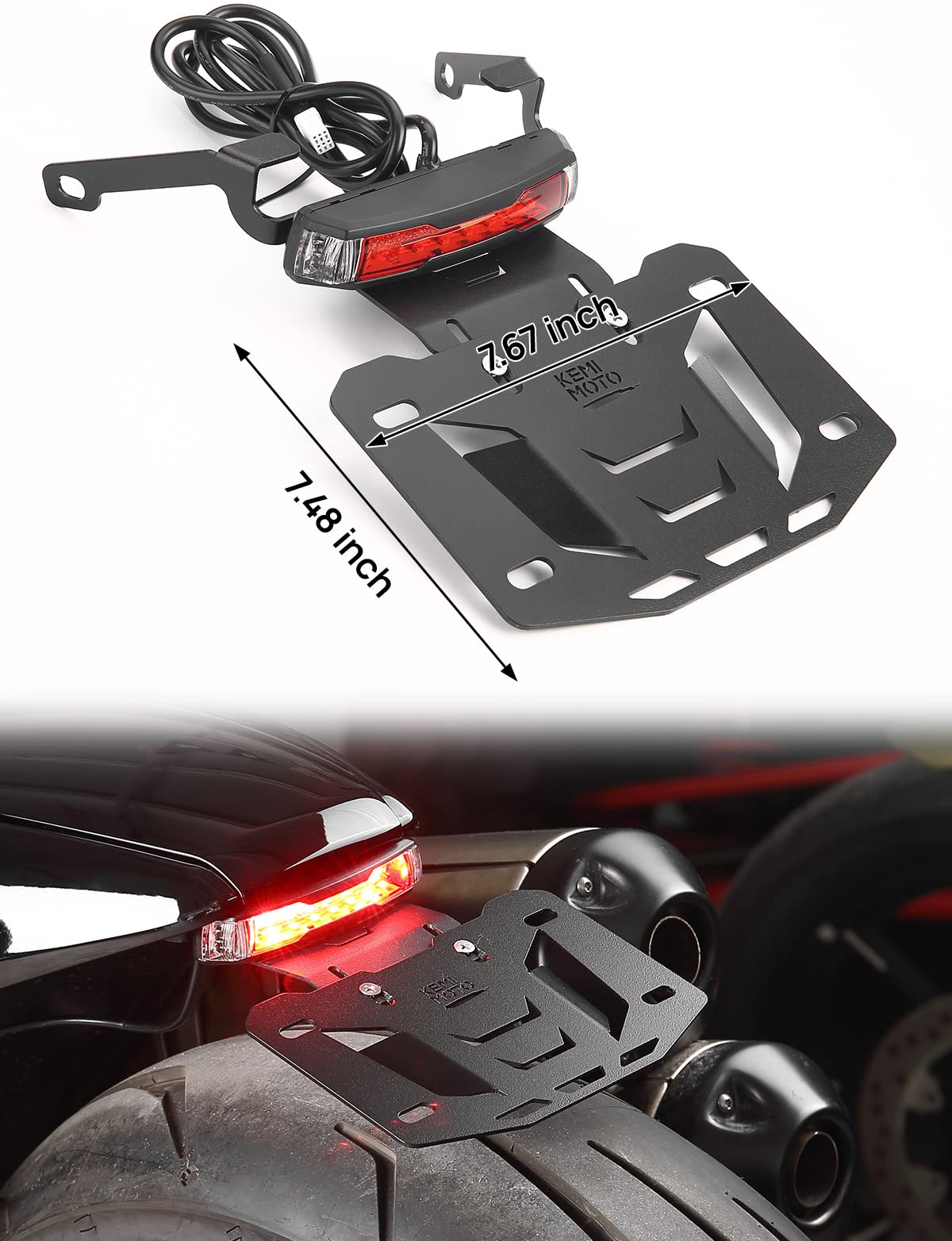 KEMIMOTO Portatarga Moto LED Sportster S RH1250