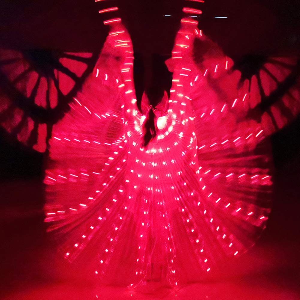 Hapivida Ali Farfalla LED Rosse 300 cm Costume Fata