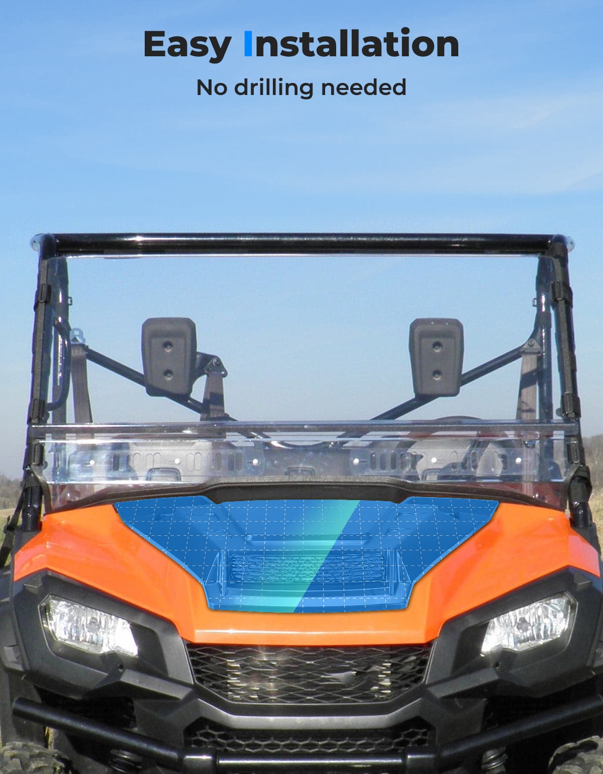 KEMIMOTO Pioneer 1000 Presa Aria Cofano con Rete