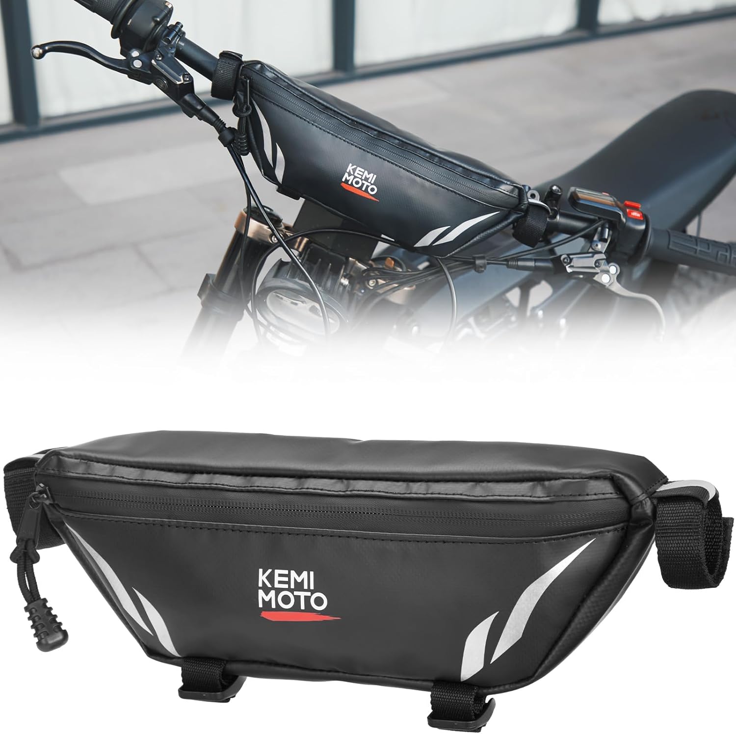 KEMIMOTO Borsa Manubrio Moto Impermeabile Universale