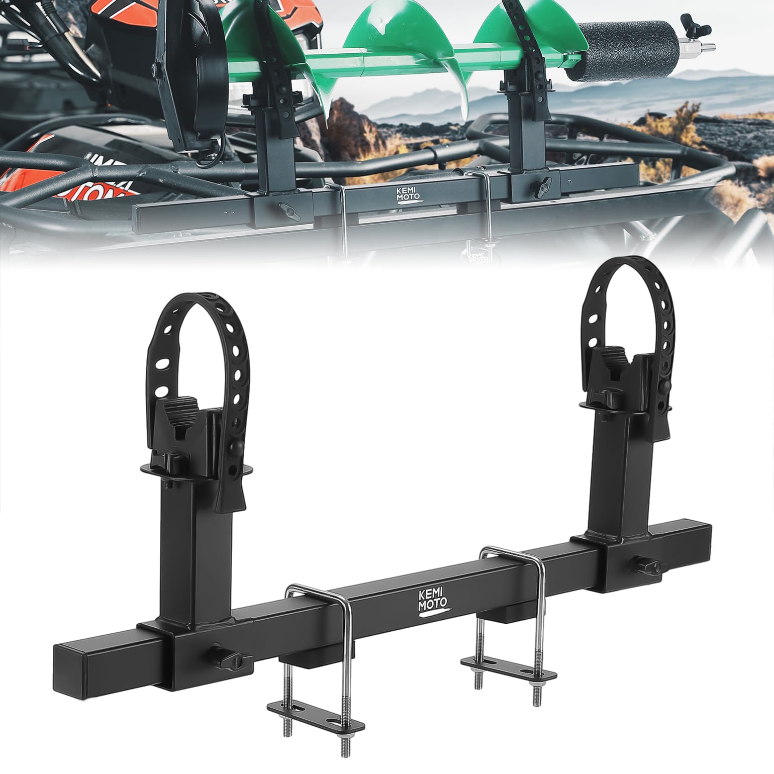 Kemimoto portattrezzi UTV ATV tubo quadro 20-45mm U-Bolt