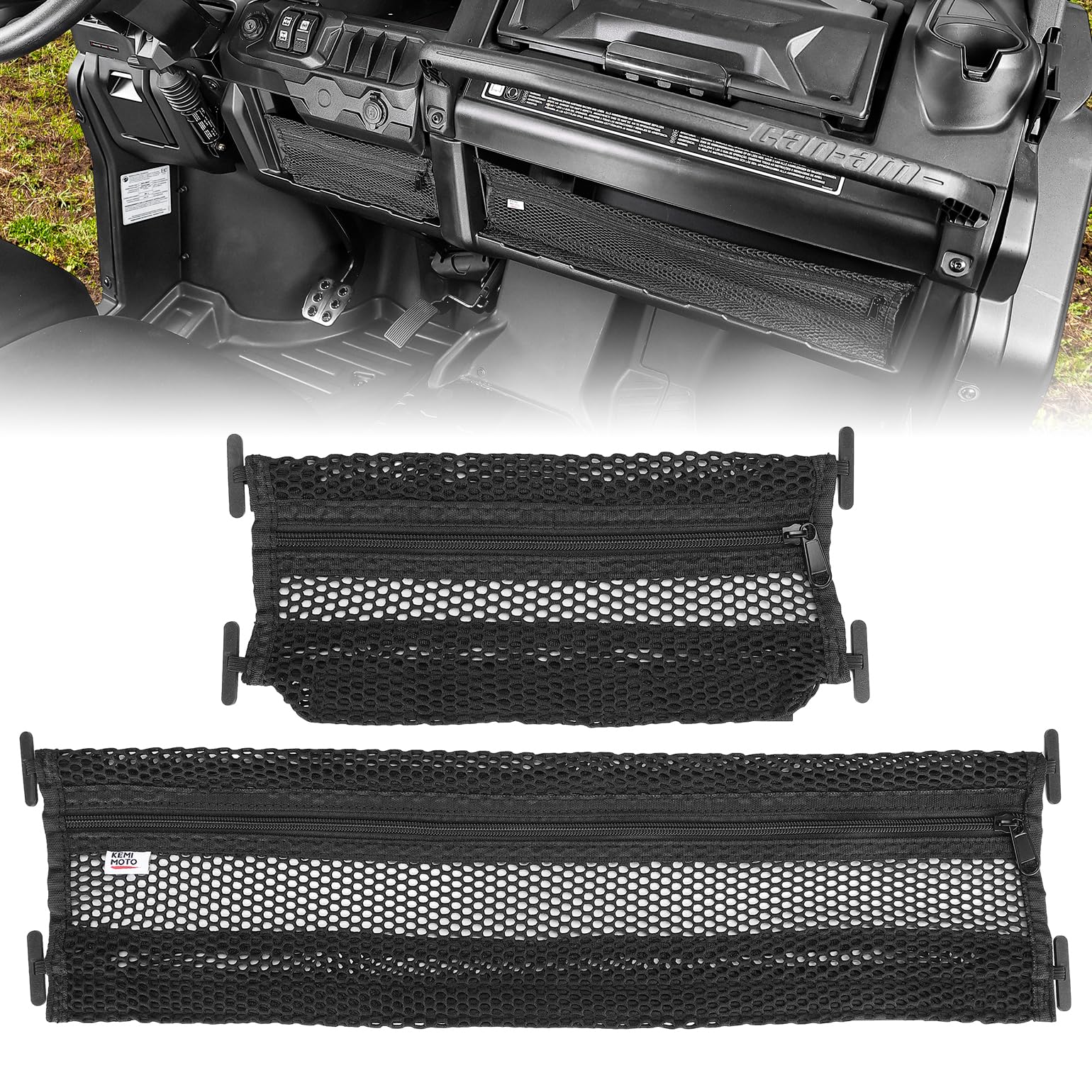 Kemimoto Reti Cruscotto Can-Am Defender 2 Pezzi Nylon