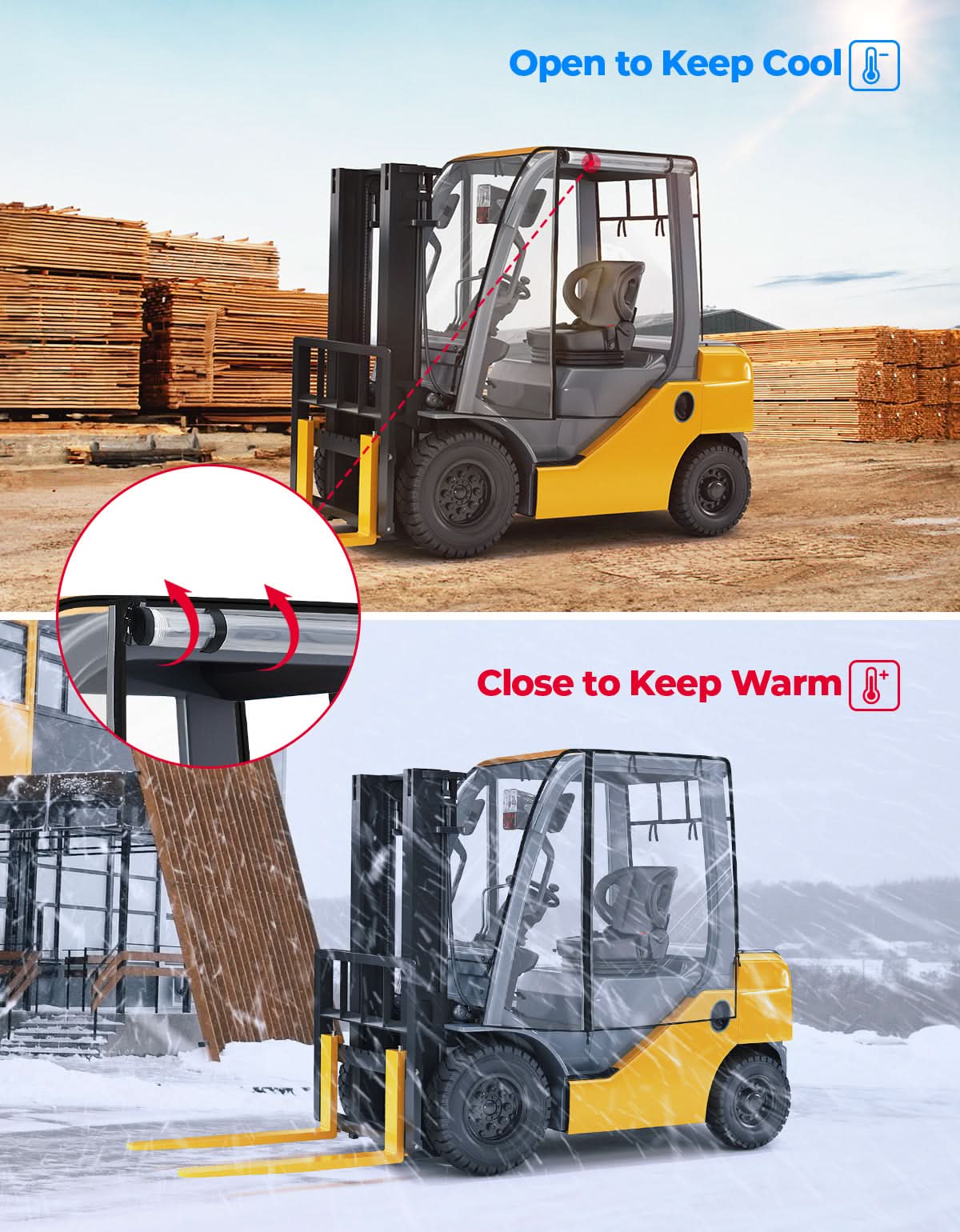 KEMIMOTO telo coprimuletto impermeabile 6000 lb con lunotto