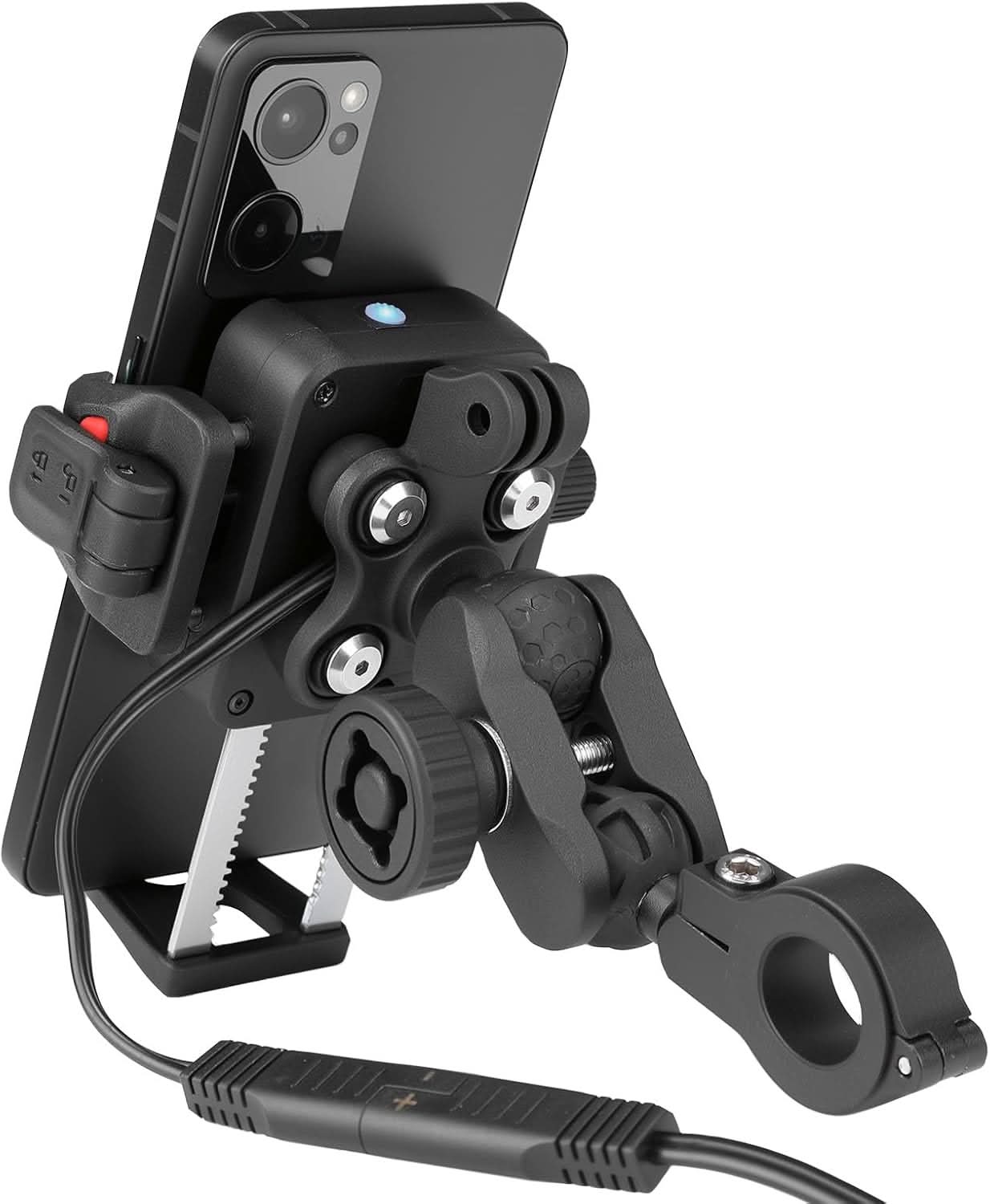 KEMIMOTO Porta Telefono Moto con Ricarica Wireless USB-C IP66