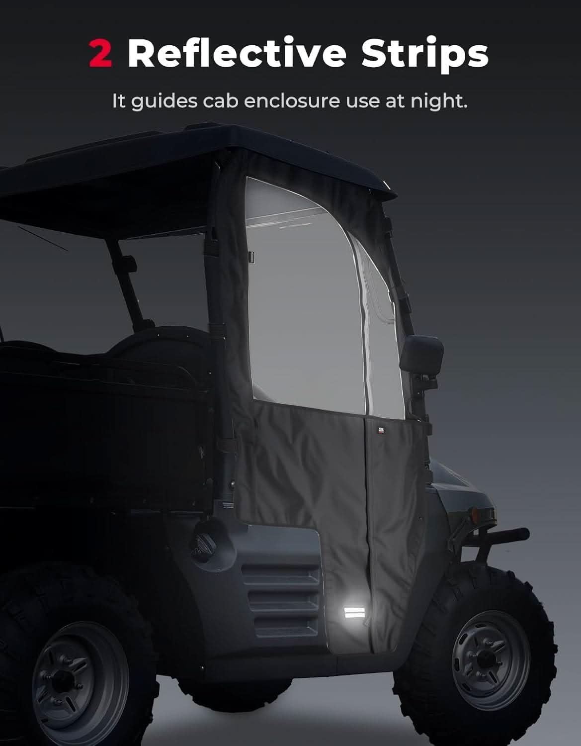 KEMIMOTO Hisun 400 porte morbide cabina complete antivento