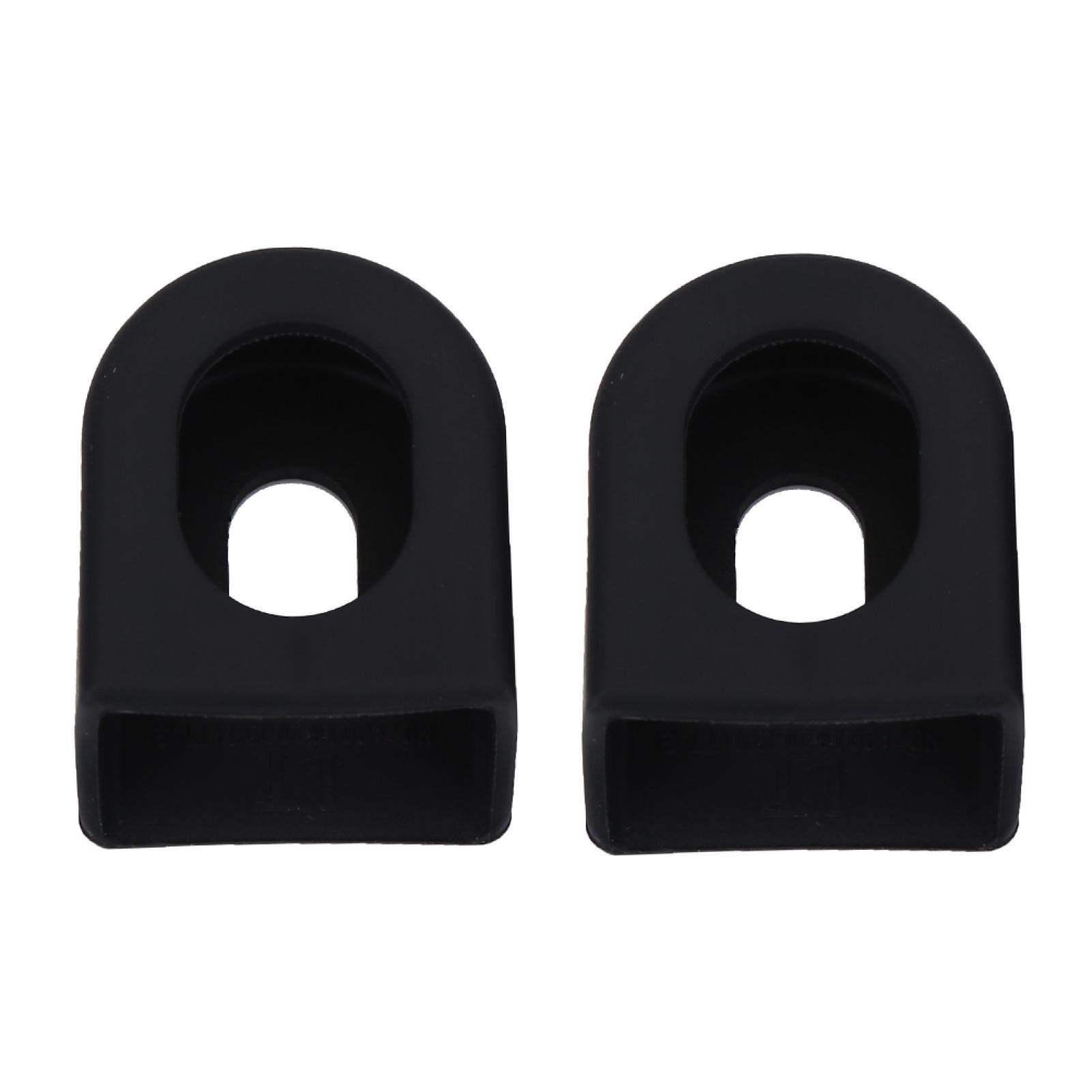 Kuuleyn copri pedivella bici 2 pezzi nero in silicone