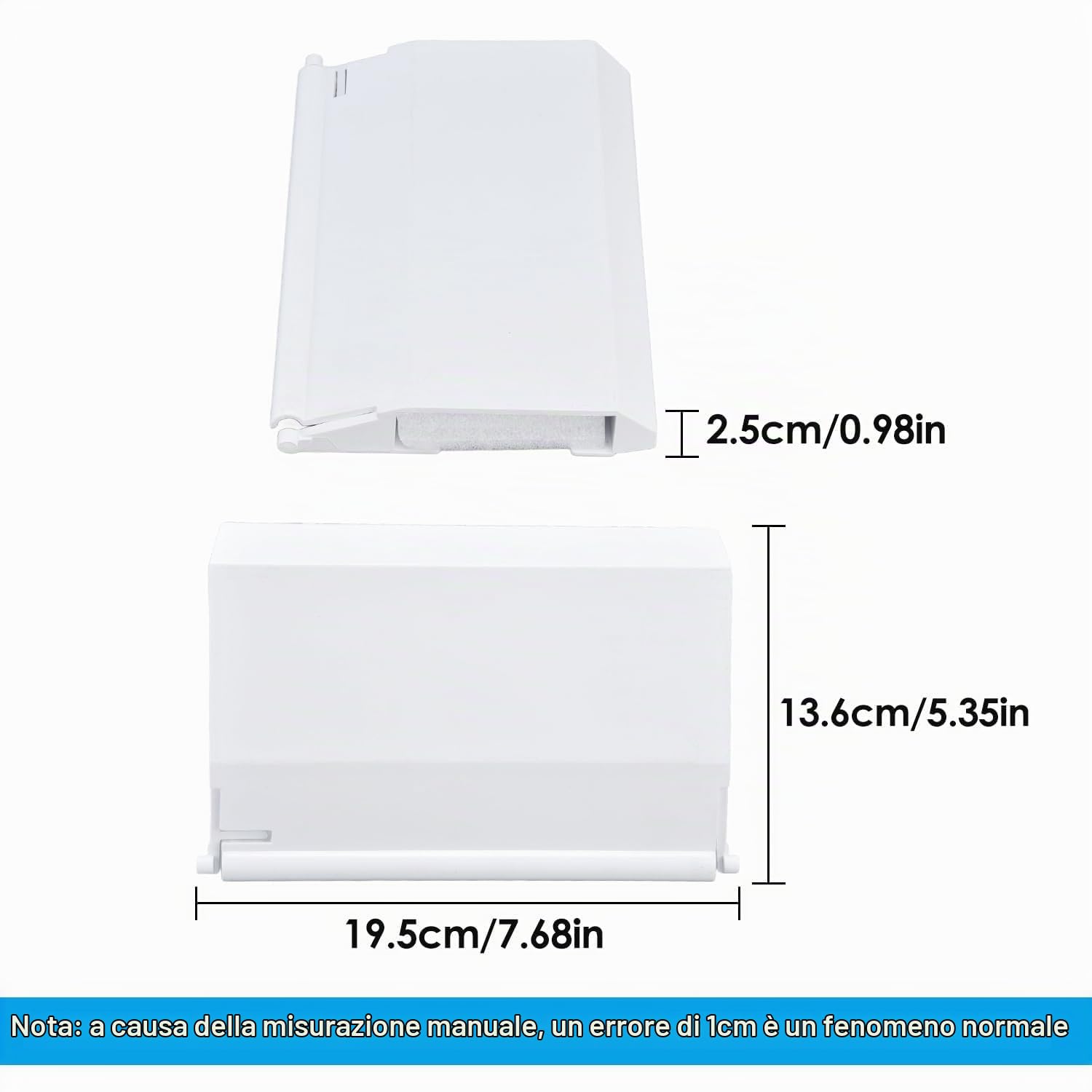 Hapivida Sportello Skimmer piscina bianco 19,5x14 cm 2 pezzi