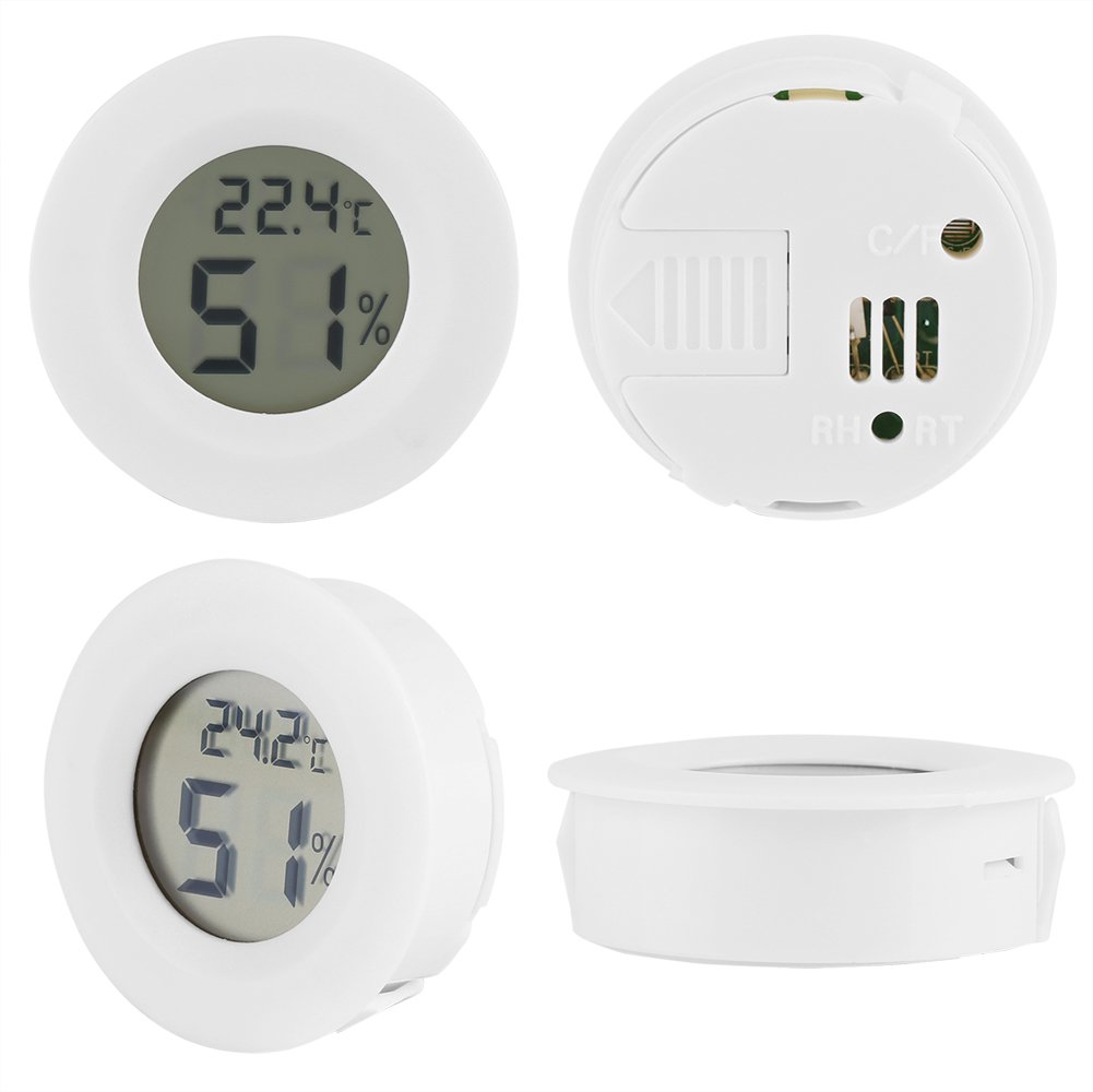 Kuuleyn Mini Igrometro digitale bianco per terrari
