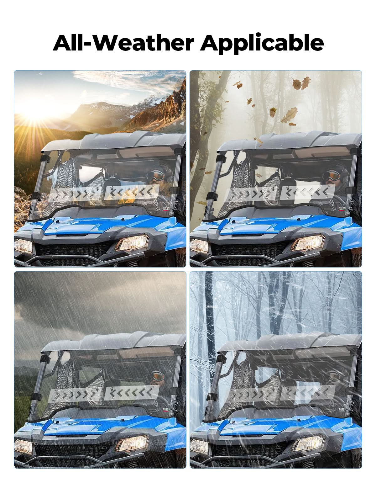 Kemimoto Pioneer 700 parabrezza anteriore scorrevole PC