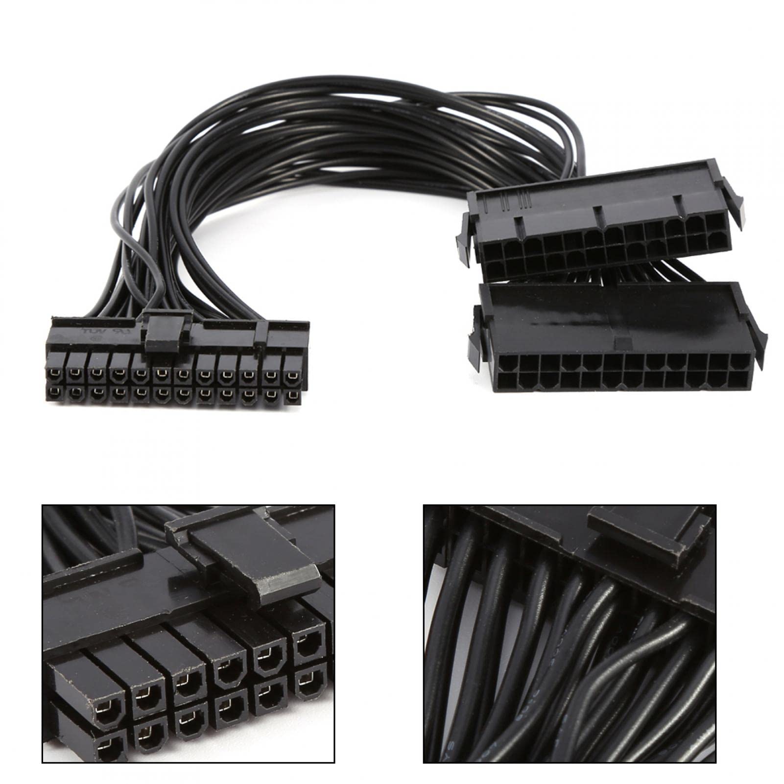 Kuuleyn Adattatore Doppio PSU ATX 24 Pin 30 cm Mining