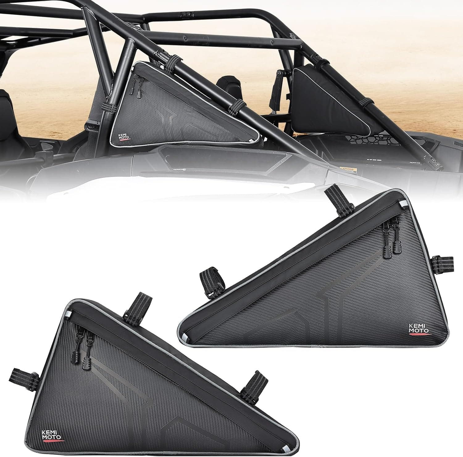 KEMIMOTO Borse Laterali UTV RZR XP 1000 2024 idrorepellenti