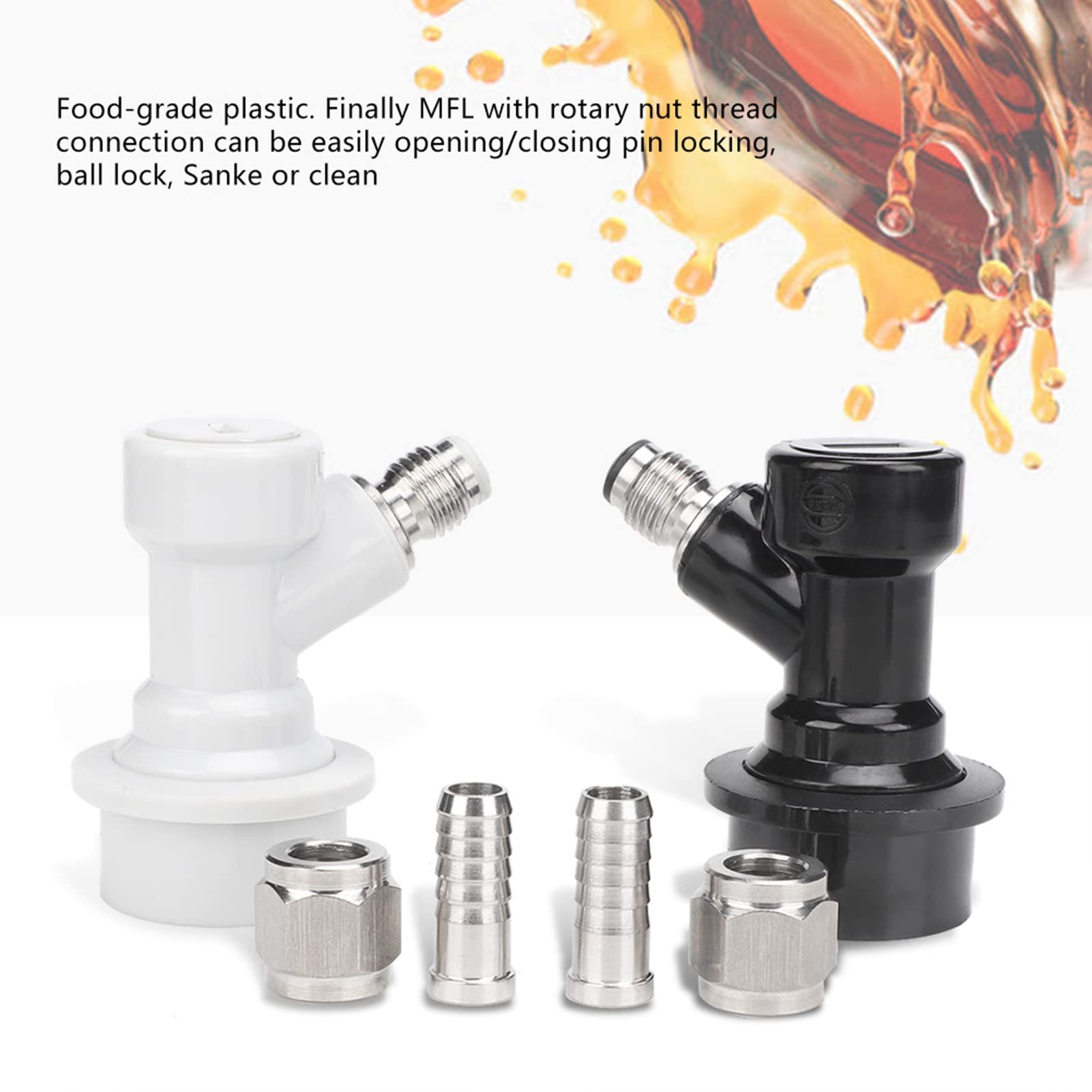Kuuleyn Set 4 Raccordi Ball Lock MFL Fusti Birra