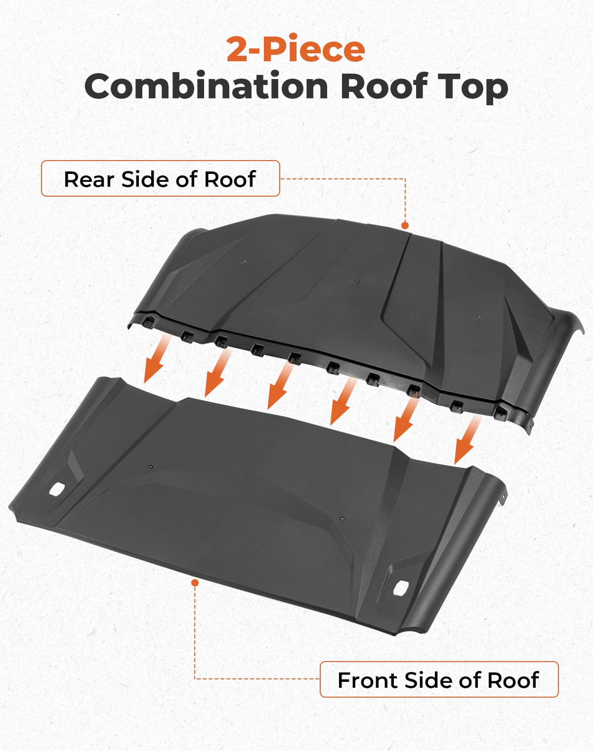 KEMIMOTO Maverick Sport tetto rigido hard top nero