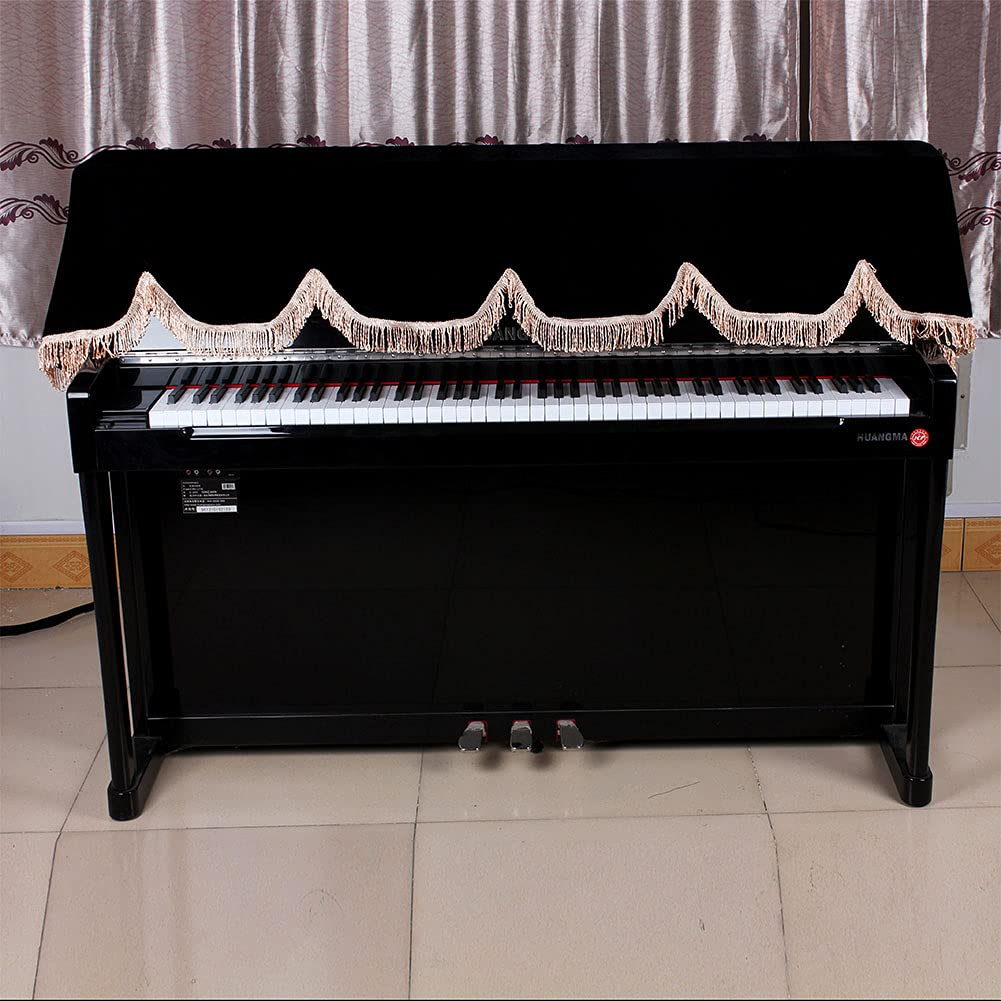 Kuuleyn Copertura Pianoforte 88 Tasti Nero Velluto Antipolvere