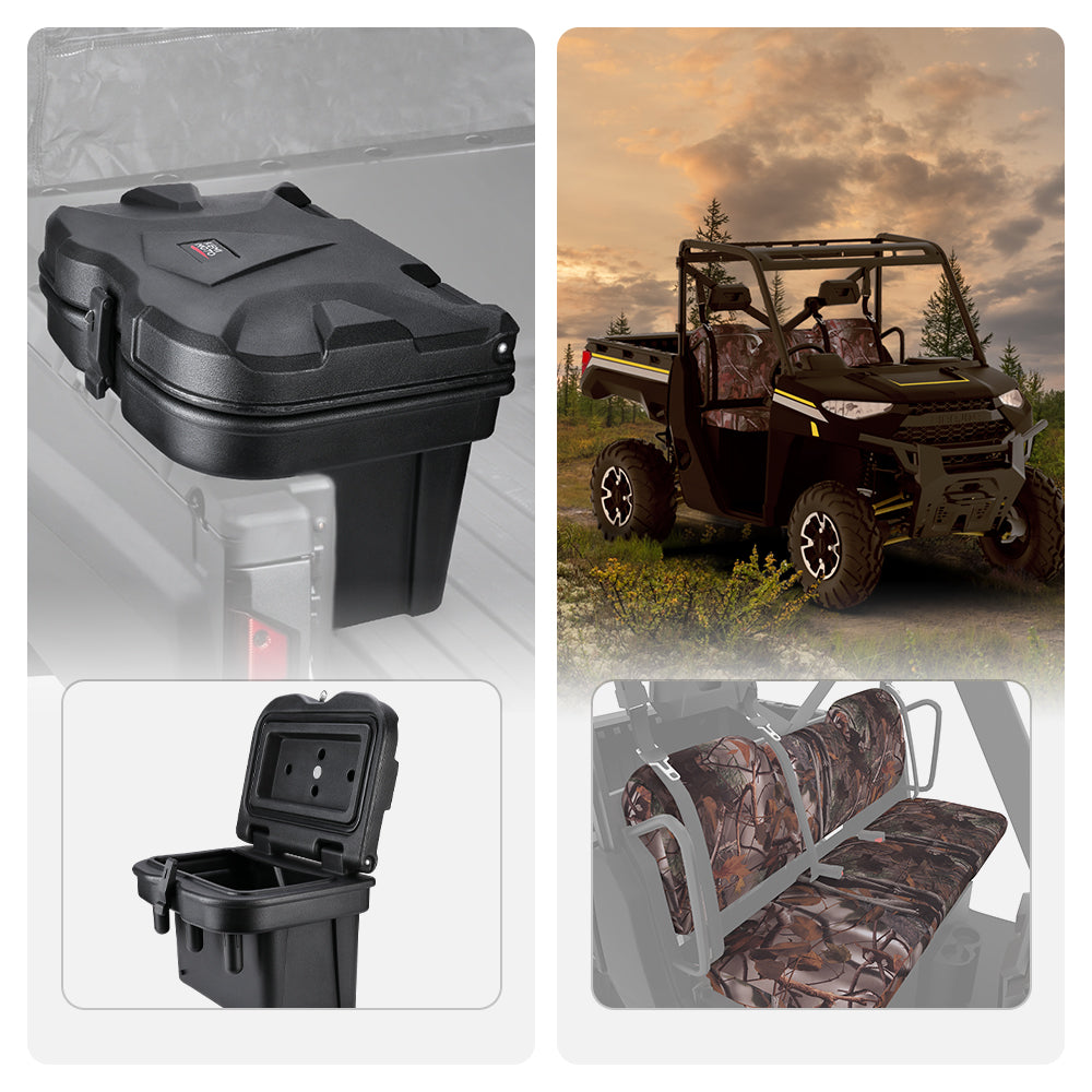KEMIMOTO box cargo 20L + coprisedile mimetico Ranger 1000