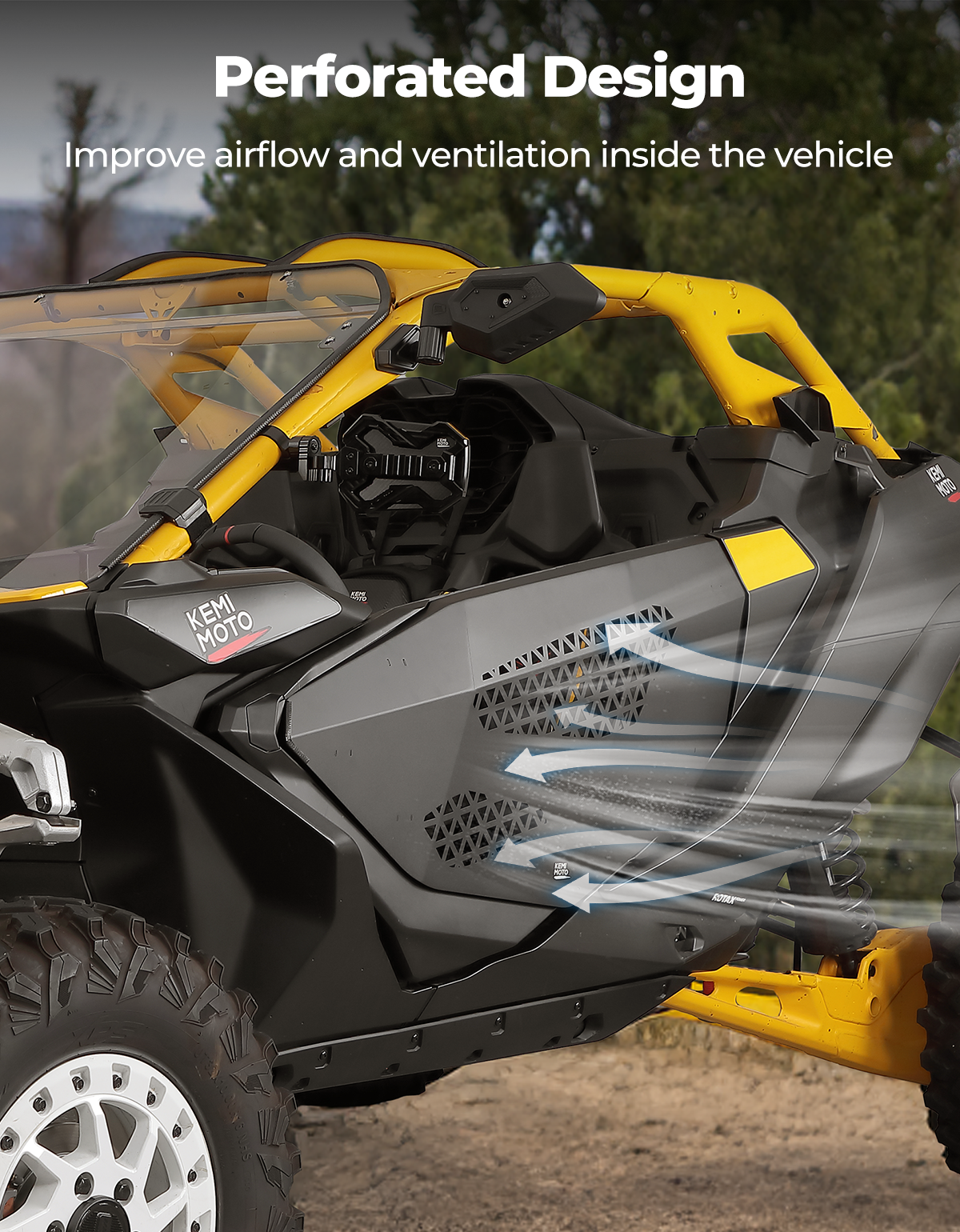 KEMIMOTO mezze portiere alluminio Can-Am Maverick R 2024-2025