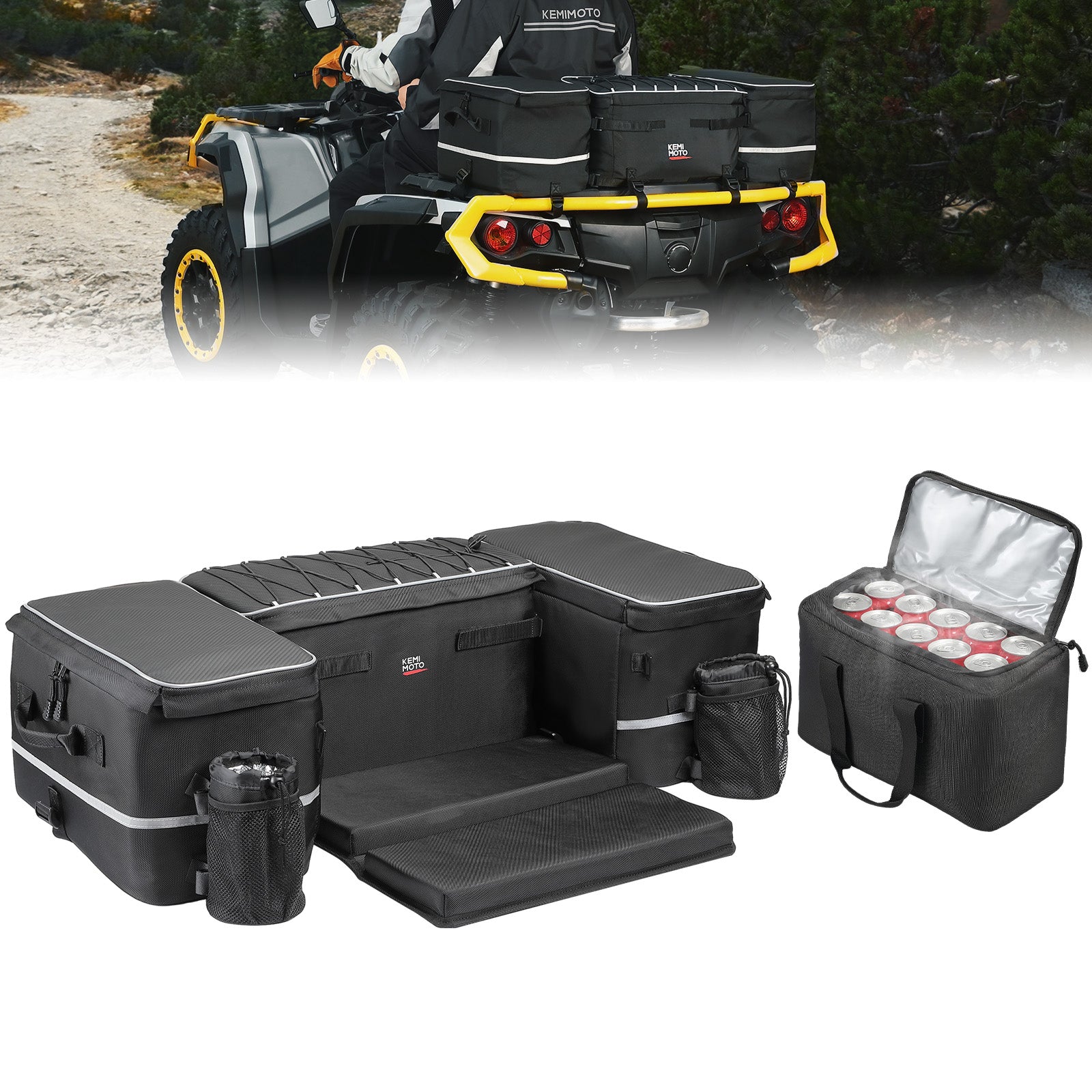 KEMIMOTO Borsa Posteriore ATV 71L con Frigo Impermeabile
