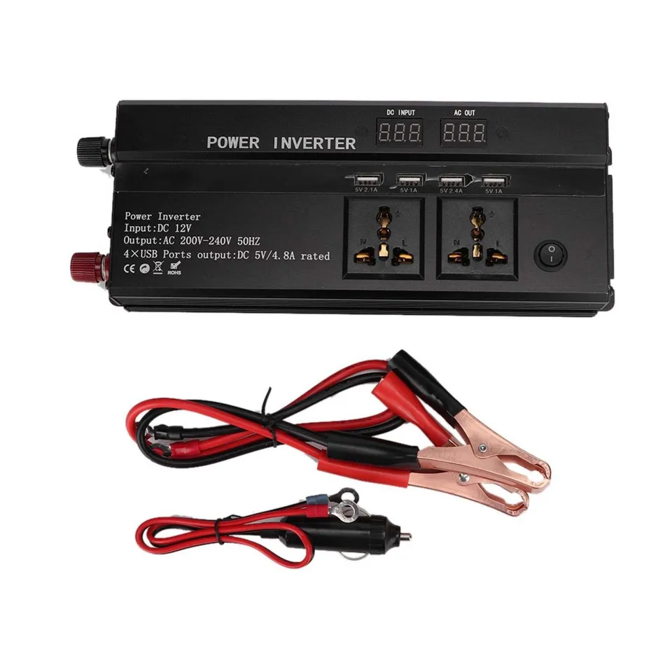 Kuuleyn Inverter Auto 4000W 12V-220V con USB e LCD