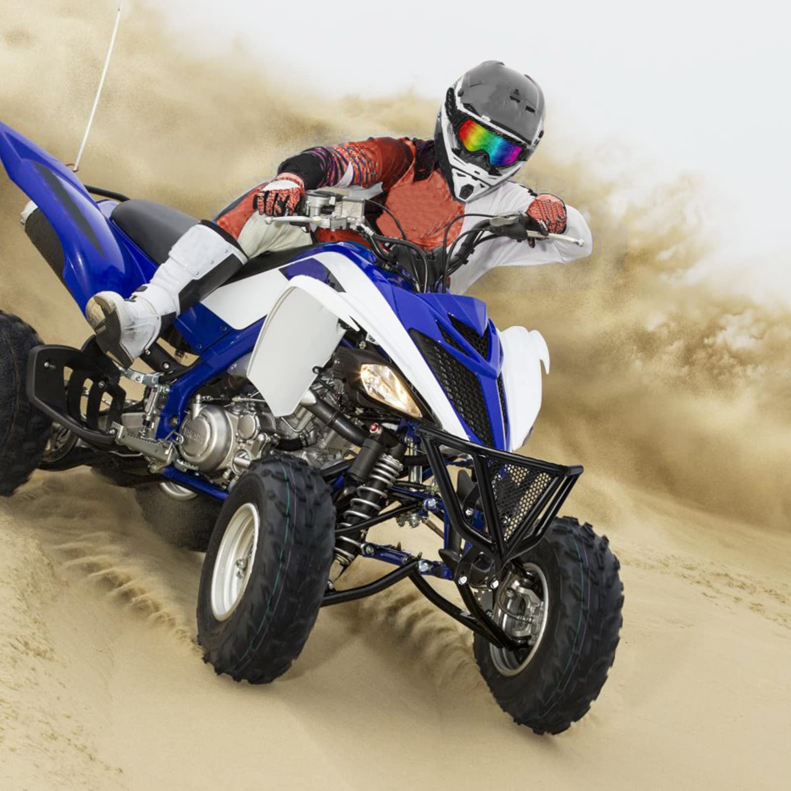 KEMIMOTO Raptor 700 paraurti anteriore acciaio nero