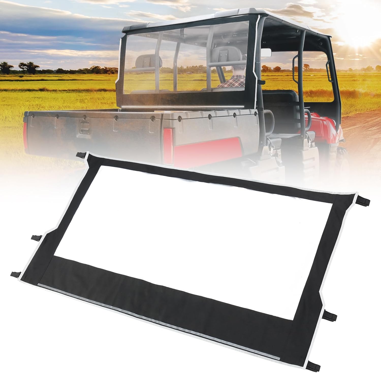 KEMIMOTO FTVWS014 lunotto posteriore UTV per Ranger 500 PVC