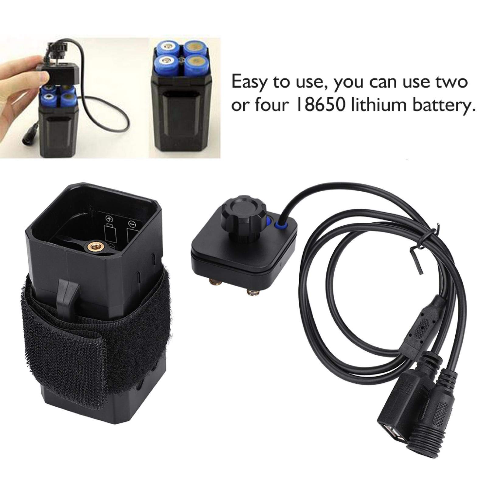 Kuuleyn Box Batterie 18650 4 Posti Bici USB Impermeabile