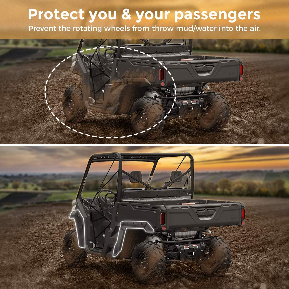 KEMIMOTO Defender HD5-HD10 paraspruzzi allargati UTV