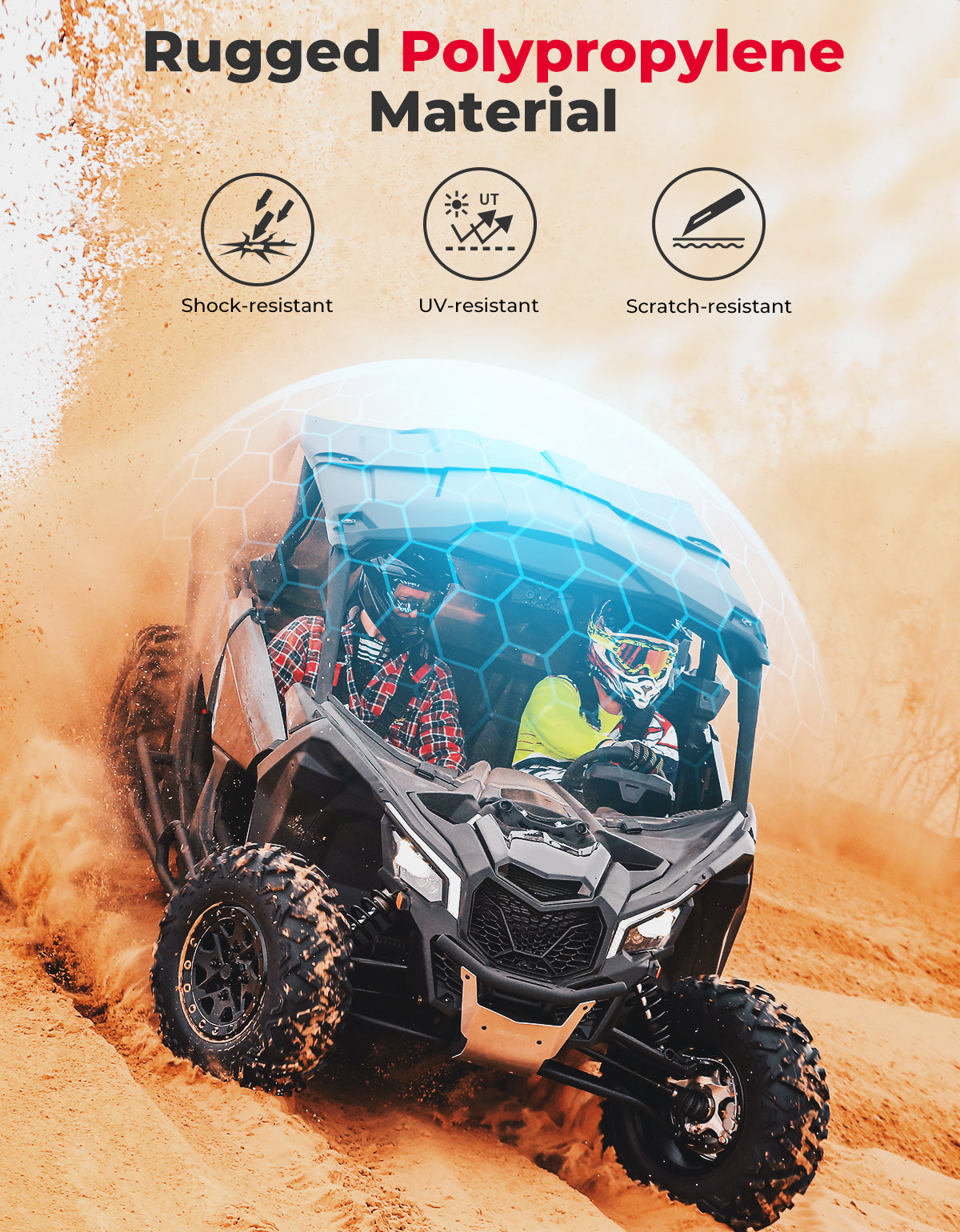 KEMIMOTO Tetto Rigido Sport 4 Posti per Can-Am Maverick X3 Max