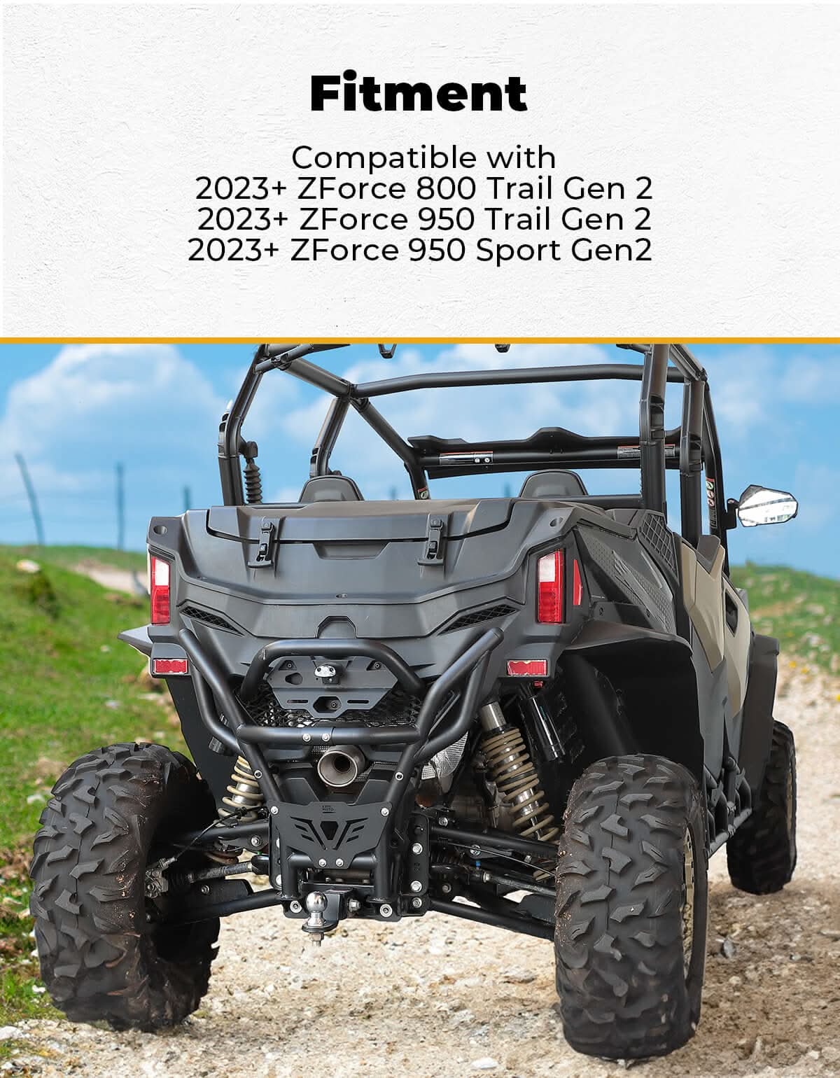 KEMIMOTO ZFORCE 950 paraurti posteriore metallo