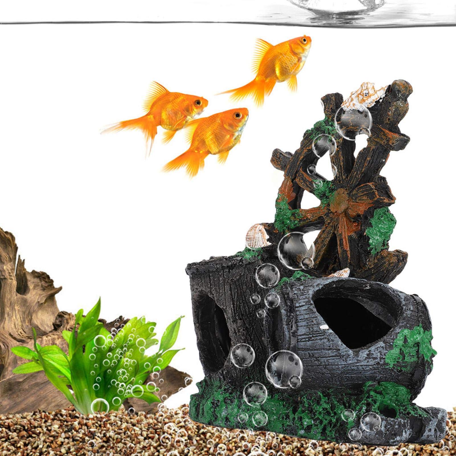 Kuuleyn Botte Vino Decorazione Acquario Resina Nascondiglio