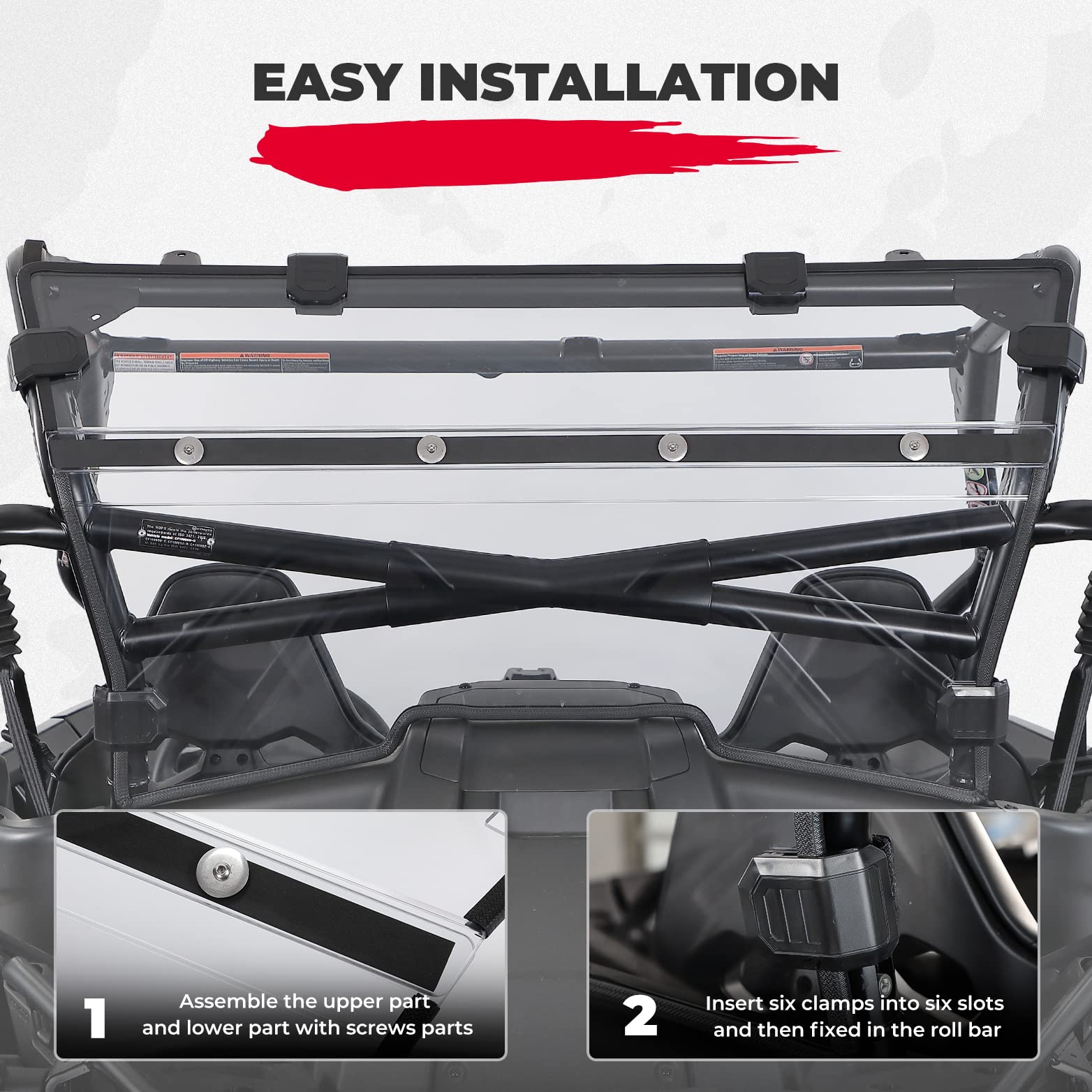 Kemimoto ZForce 950 parabrezza posteriore antigraffio