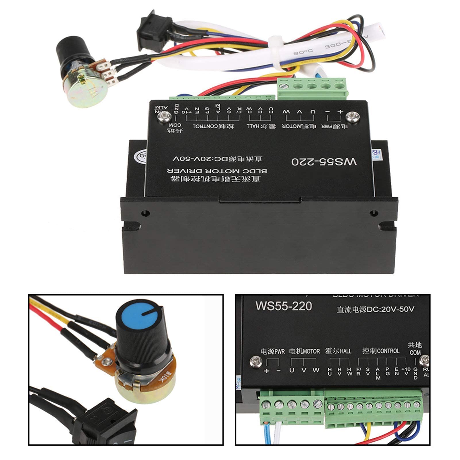 Kuuleyn WS55-220 Controller Motore BLDC 500W 20-50V