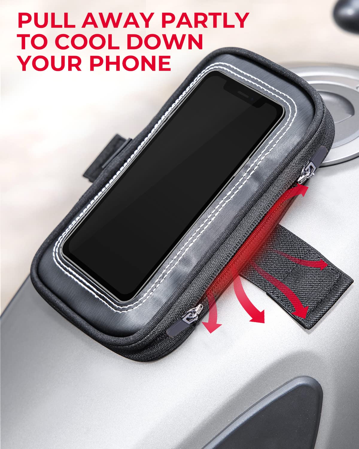 KEMIMOTO Borsa Serbatoio Magnetica Telefono 6,3"
