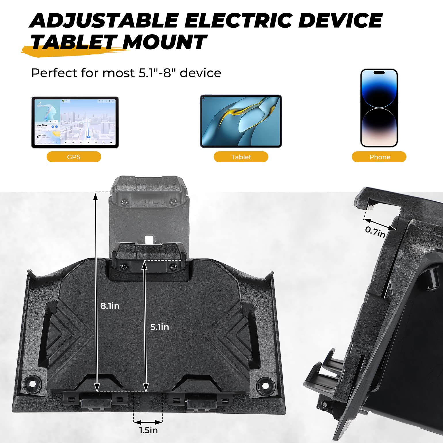 KEMIMOTO Porta Tablet Polaris RZR XP 1000 Turbo Bauletto 2,5L